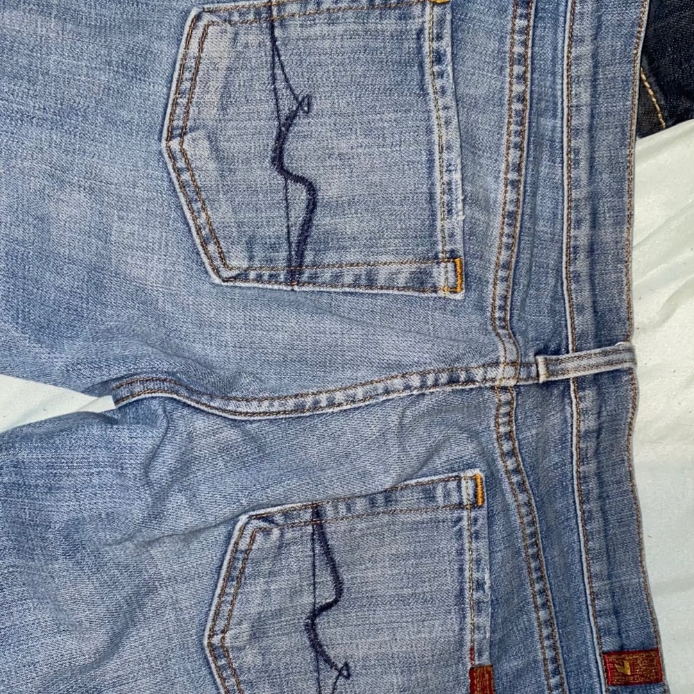 7of man kind women’s bootcut jeans.